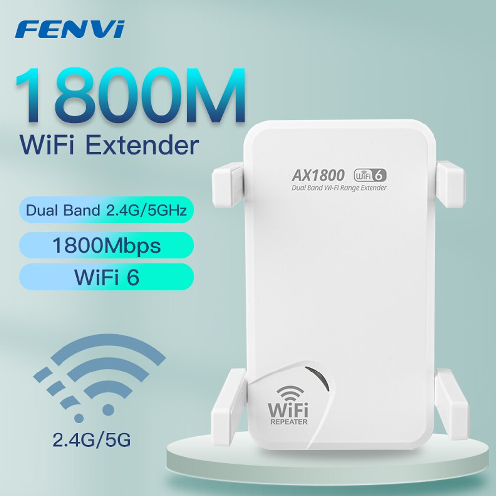 Wifi Range Extender - Fenvi Wifi6 Ax1800 Draadloze Repeater Dual