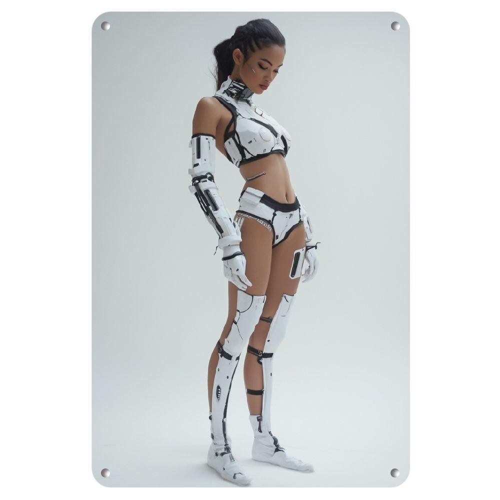 Office Tech Needs - Futuristische ijzeren wanddecoratie - Strakke, technisch