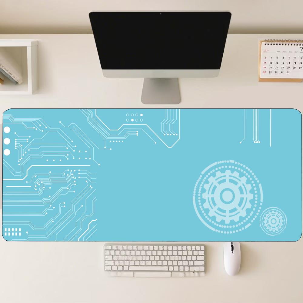 Blue Tech Circuit Gear Pattern - Office Tech Gear recensie en prijs