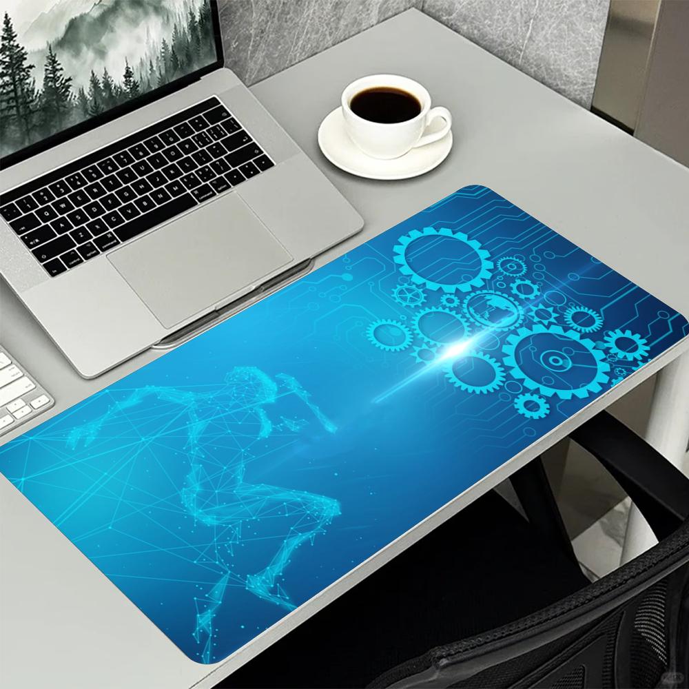 Blue Tech Circuit Gear Pattern - Office Tech Gear recensie en prijs