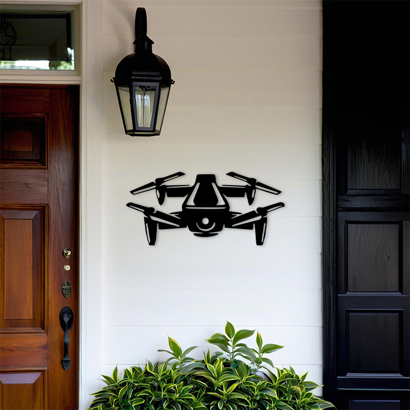Drone Silhouette Metal Wall Ar - Office Tech For Men recensie en prijs
