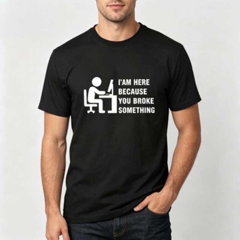 Zacht katoenen heren T-shirt T - Office Tech For Men recensie en prijs