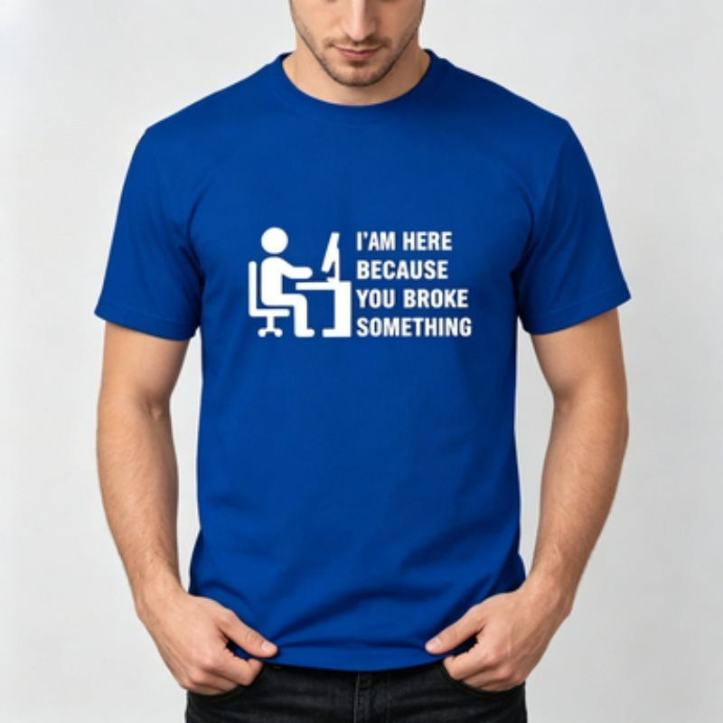 Zacht katoenen heren T-shirt T - Office Tech For Men recensie en prijs