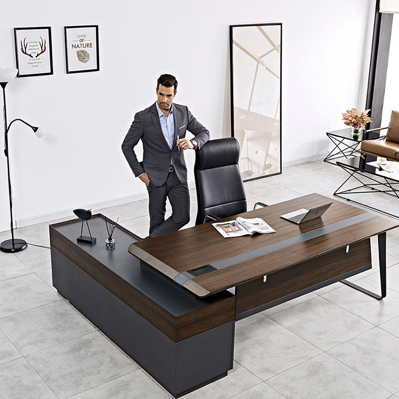 Modern luxe houten bureau werk - Office Tech Furniture recensie en prijs