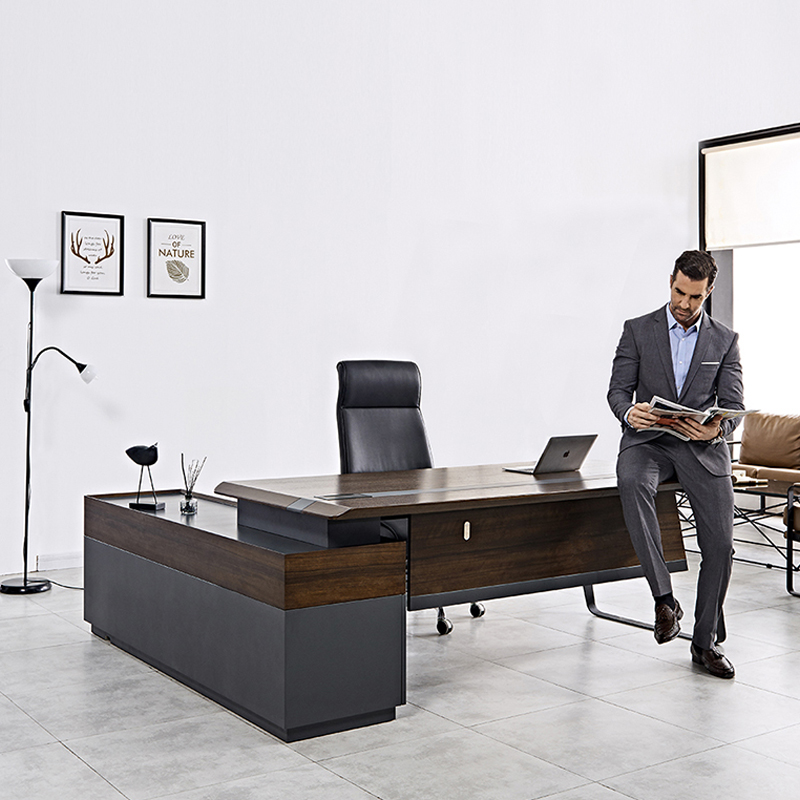 Modern luxe houten bureau werk - Office Tech Furniture recensie en prijs