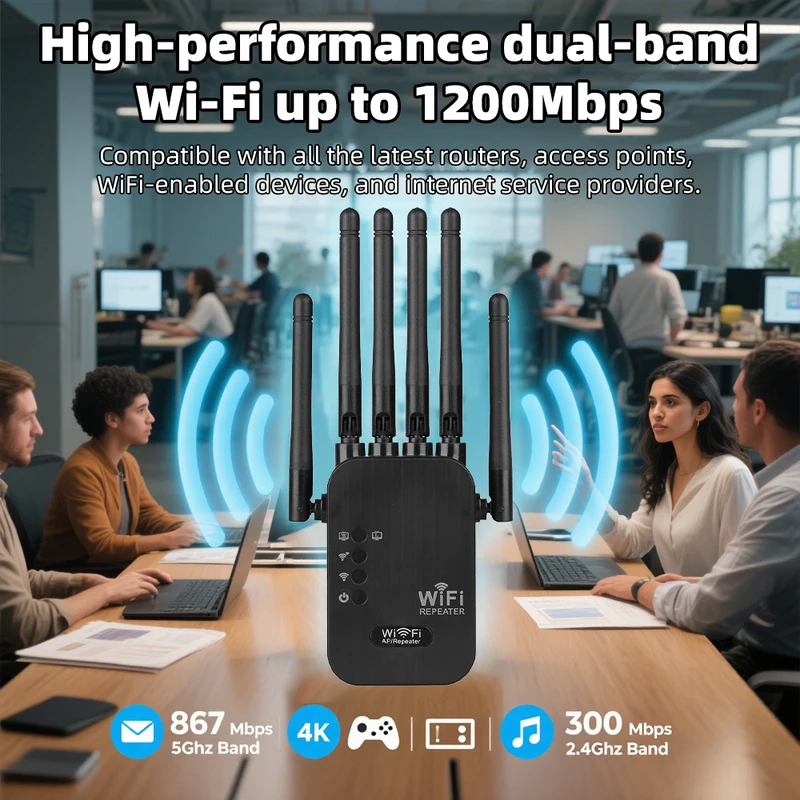 Draadloze 5G WiFi Repeater 120 - Wifi Range Extender recensie en prijs