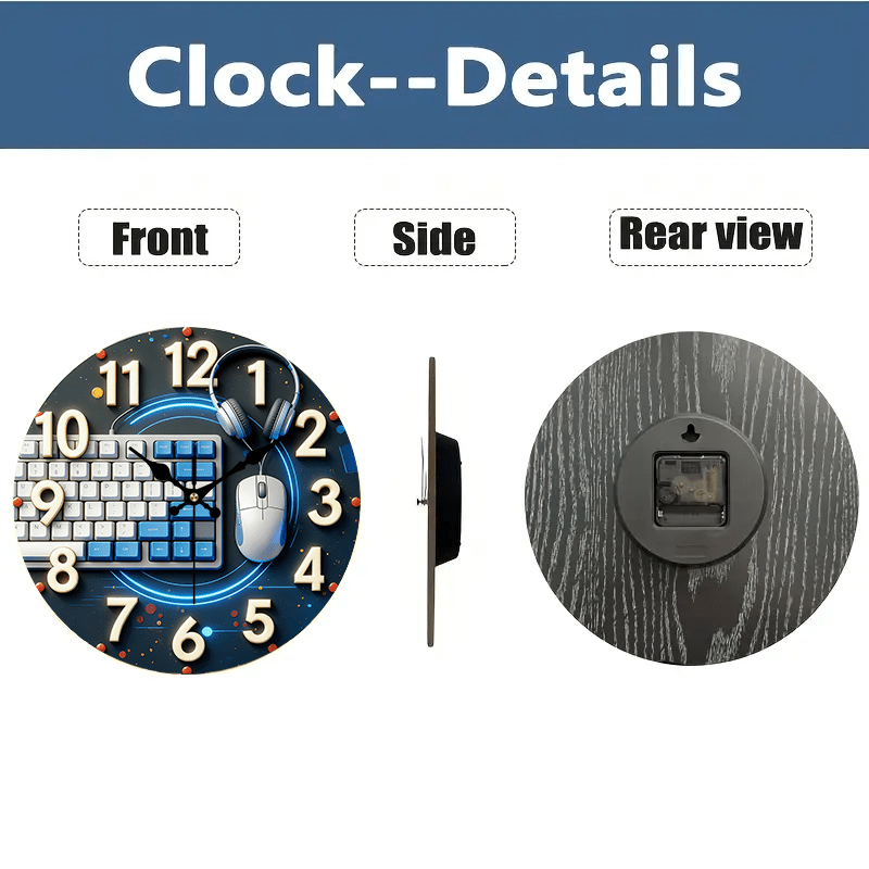 2D plat, 1 stuk, houten wandkl - Tech Office Wall recensie en prijs