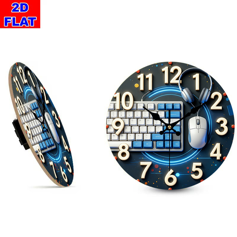 2D plat, 1 stuk, houten wandkl - Tech Office Wall recensie en prijs