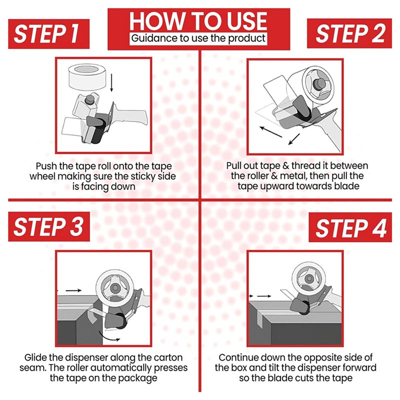 ABVG-2PC verpakkingstape dosee - Tape Gun Dispenser recensie en prijs