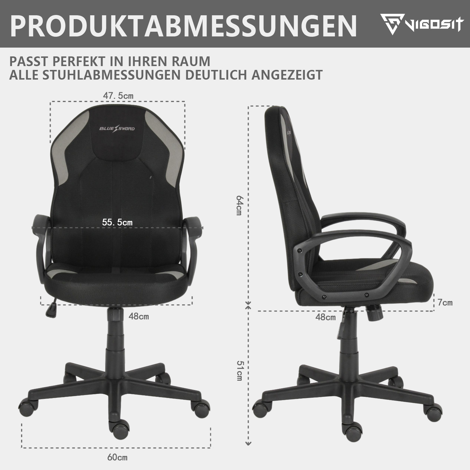 Vigosit Ergonomische bureausto - Office Tech Furniture recensie en prijs