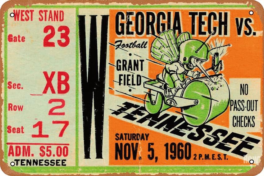 1960 GEORGIA TECH VS. TENNESSE - Tech Office Wall recensie en prijs